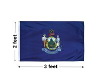 2'x3' Maine Nylon Outdoor Flag